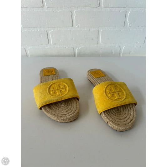 Sandals Designer By Tory Burch In Yellow, Size: 5
