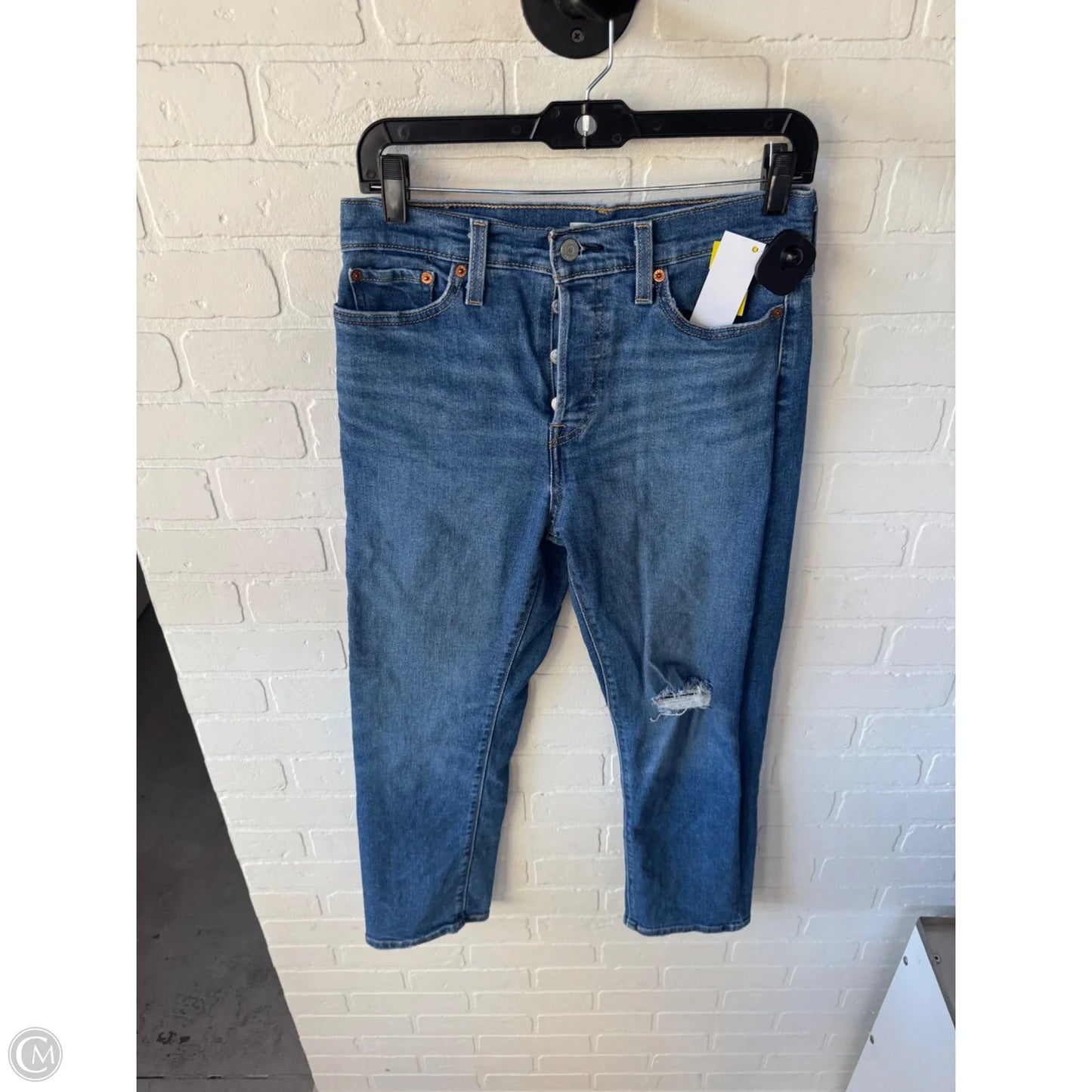 Jeans Straight By Levis In Blue Denim, Size: 6