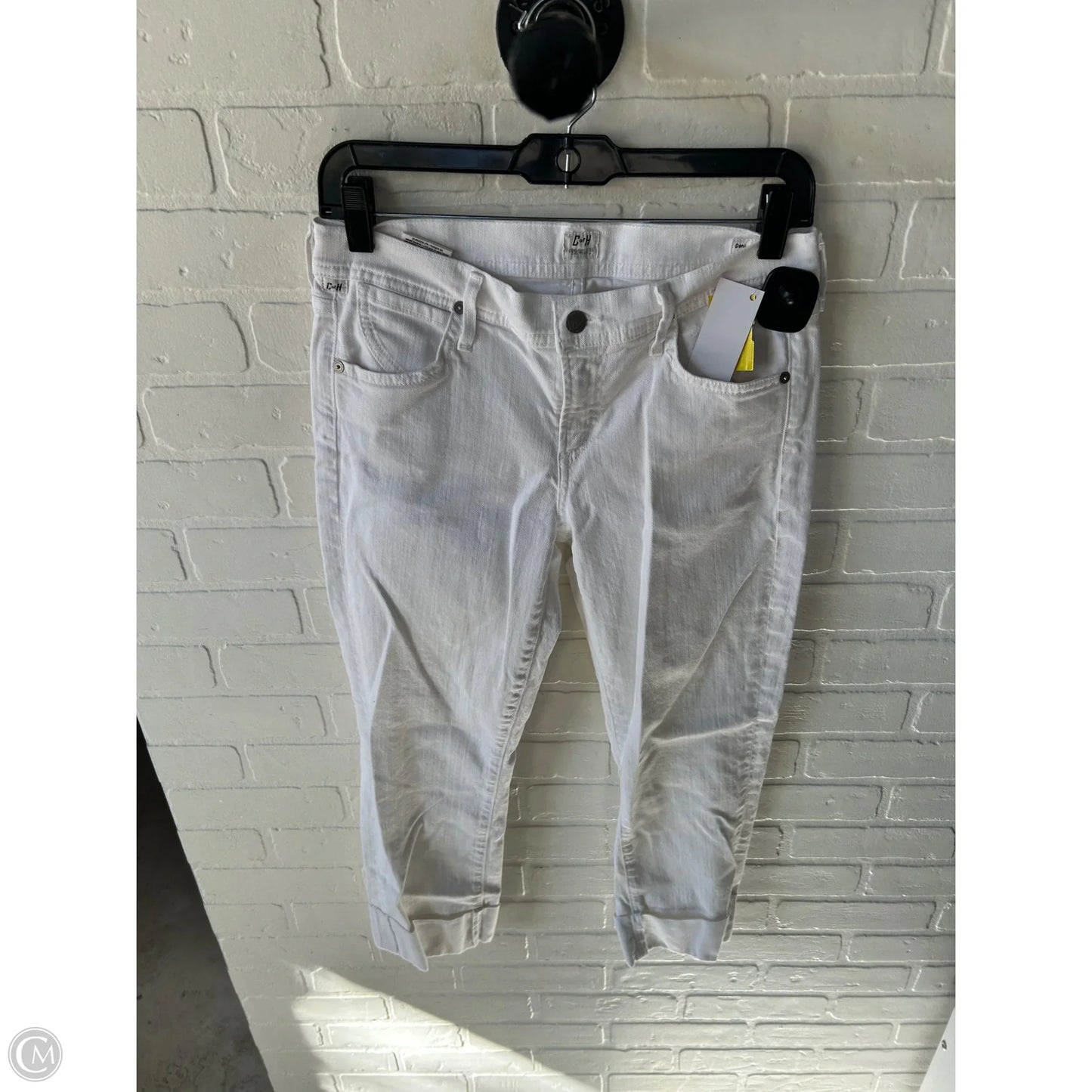 Jeans Cropped By Citizens Of Humanity In White Denim, Size: 6
