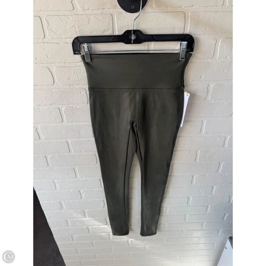 Pants Leggings By Spanx In Green, Size: 4