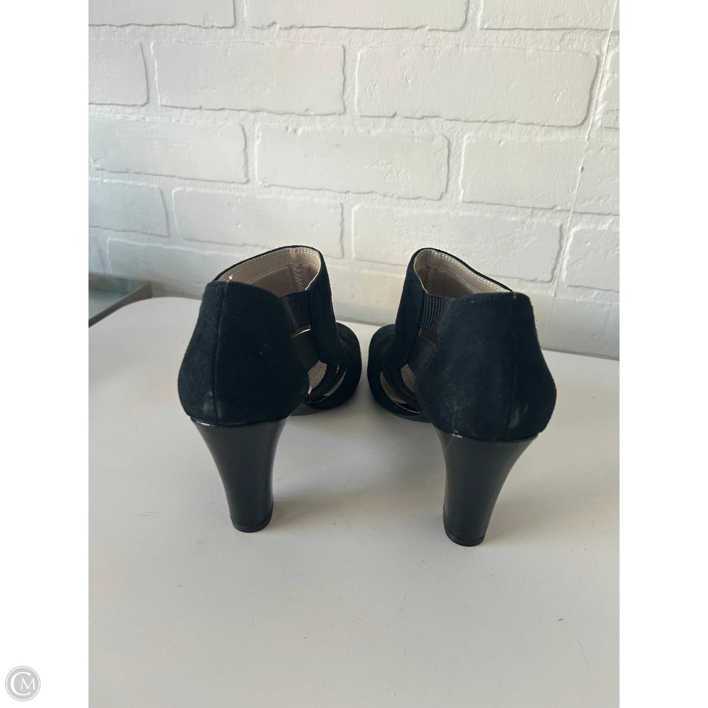 Sandals Heels Block By Life Stride In Black, Size: 8