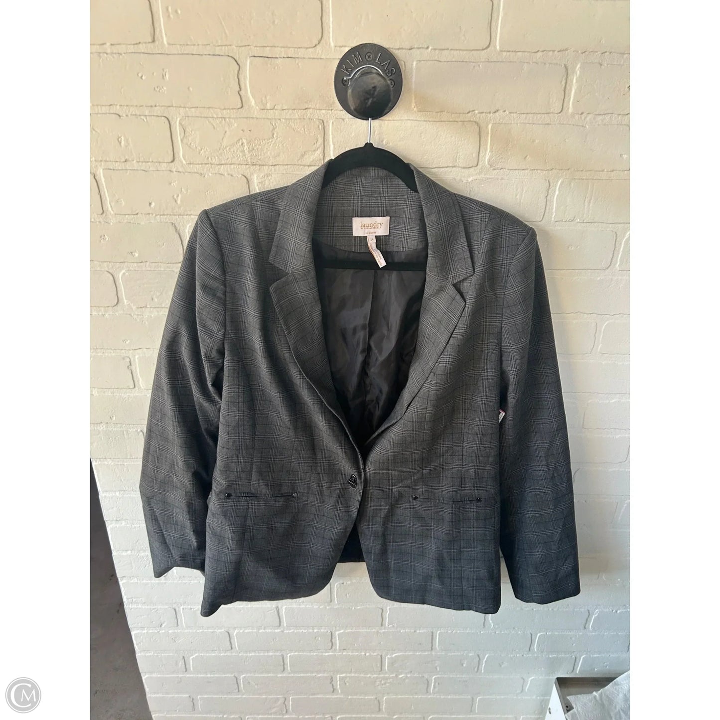 Blazer By Laundry In Grey, Size: L