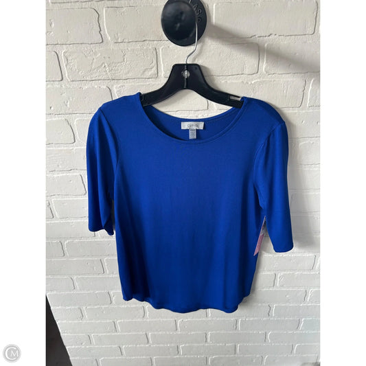 Top Short Sleeve Basic By Cupio In Blue, Size: M