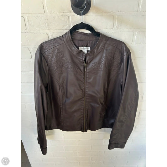 Jacket Other By Christopher And Banks In Brown, Size: Xl