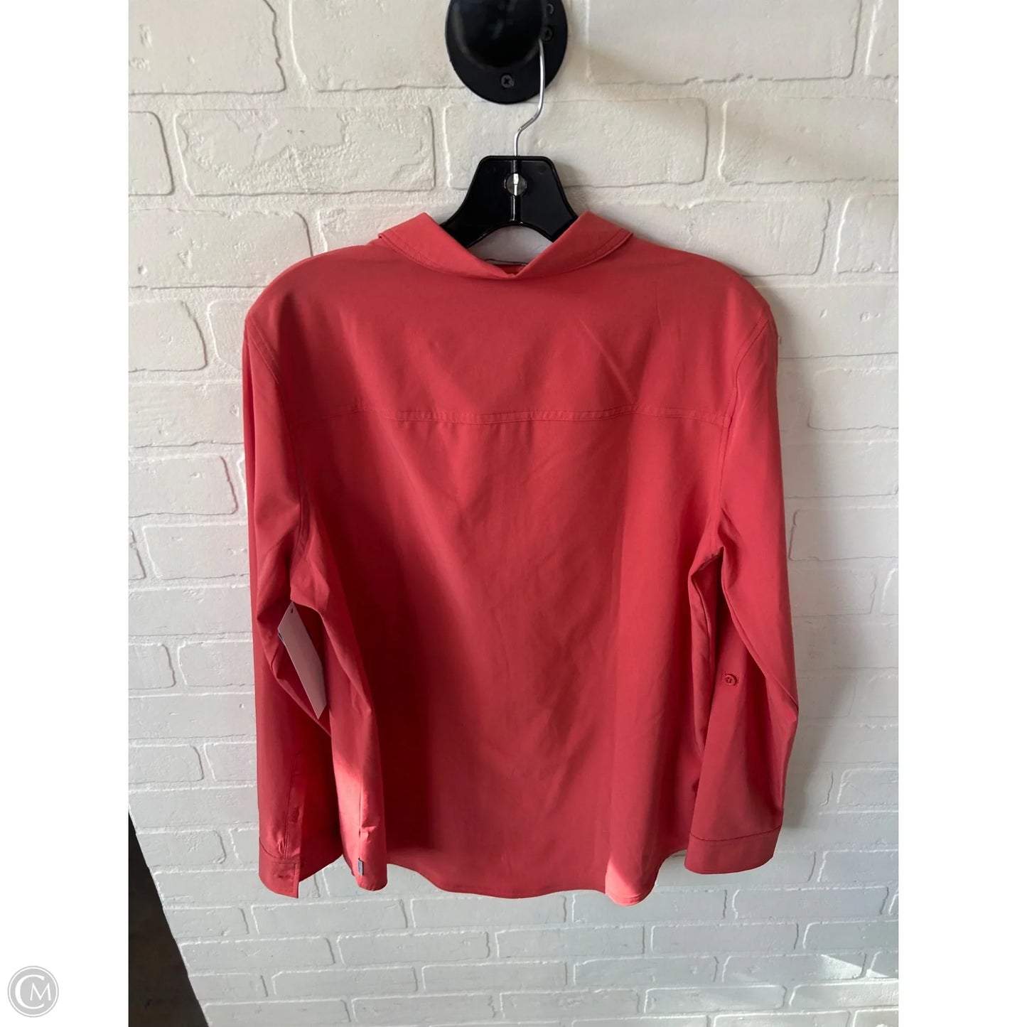 Top Long Sleeve By Eddie Bauer In Orange, Size: M