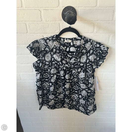 Top Short Sleeve By Dylan In Black & White, Size: S