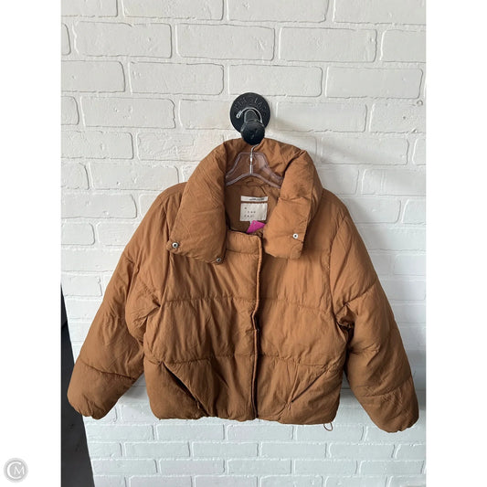 Jacket Puffer & Quilted By A New Day In Tan, Size: S