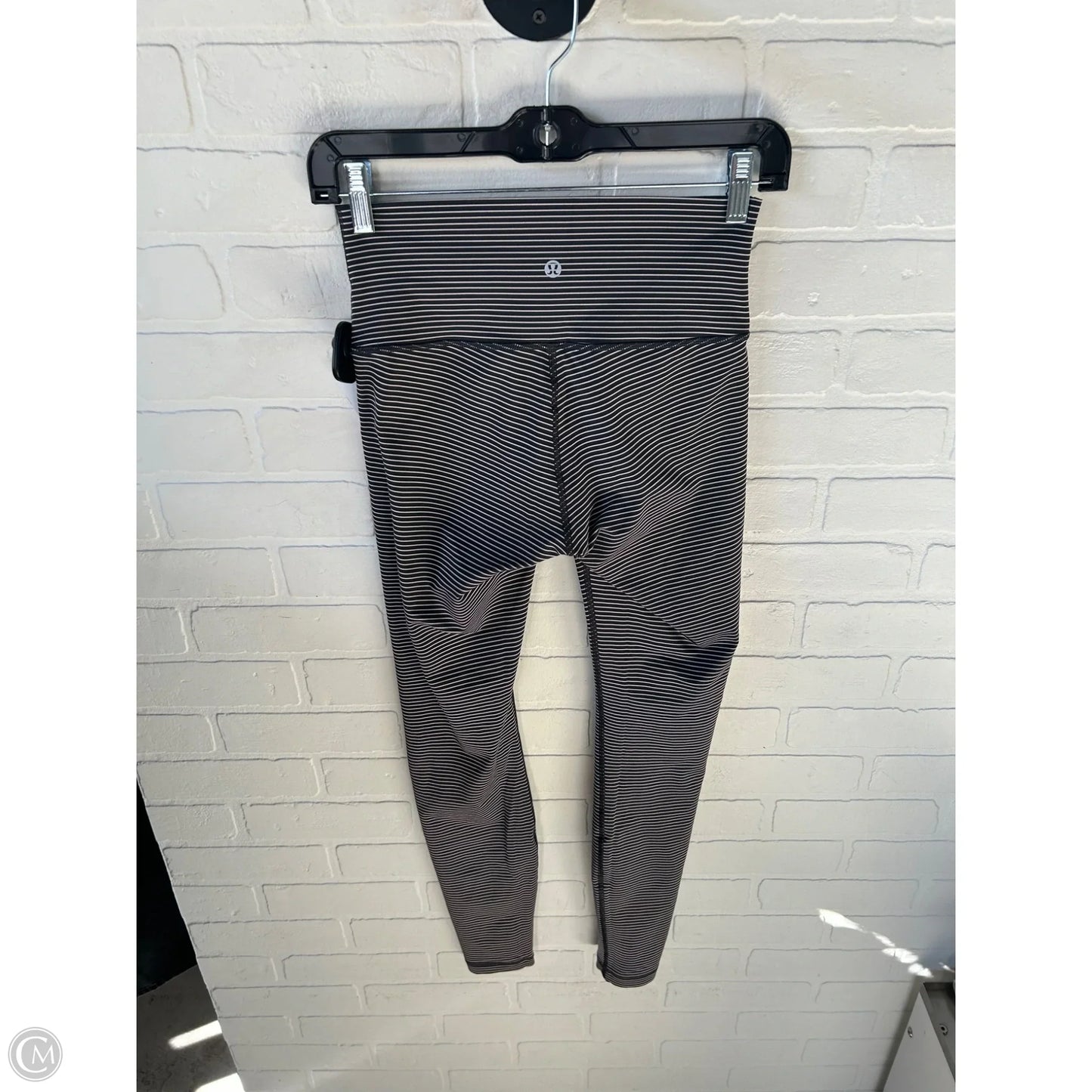 Athletic Leggings By Lululemon In Grey & Pink, Size: 6