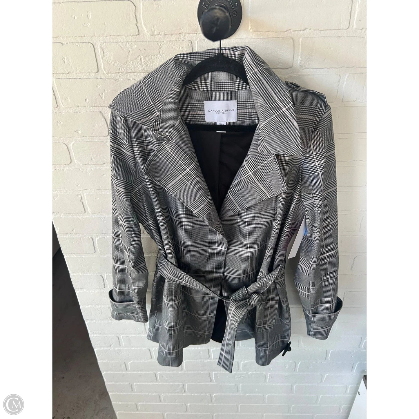 Coat Peacoat By Carolina Belle In Grey, Size: M