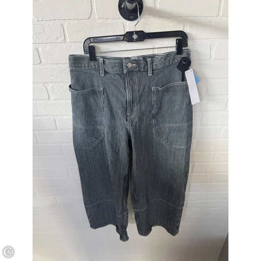 Jeans Wide Leg By Everlane In Blue & White, Size: 12