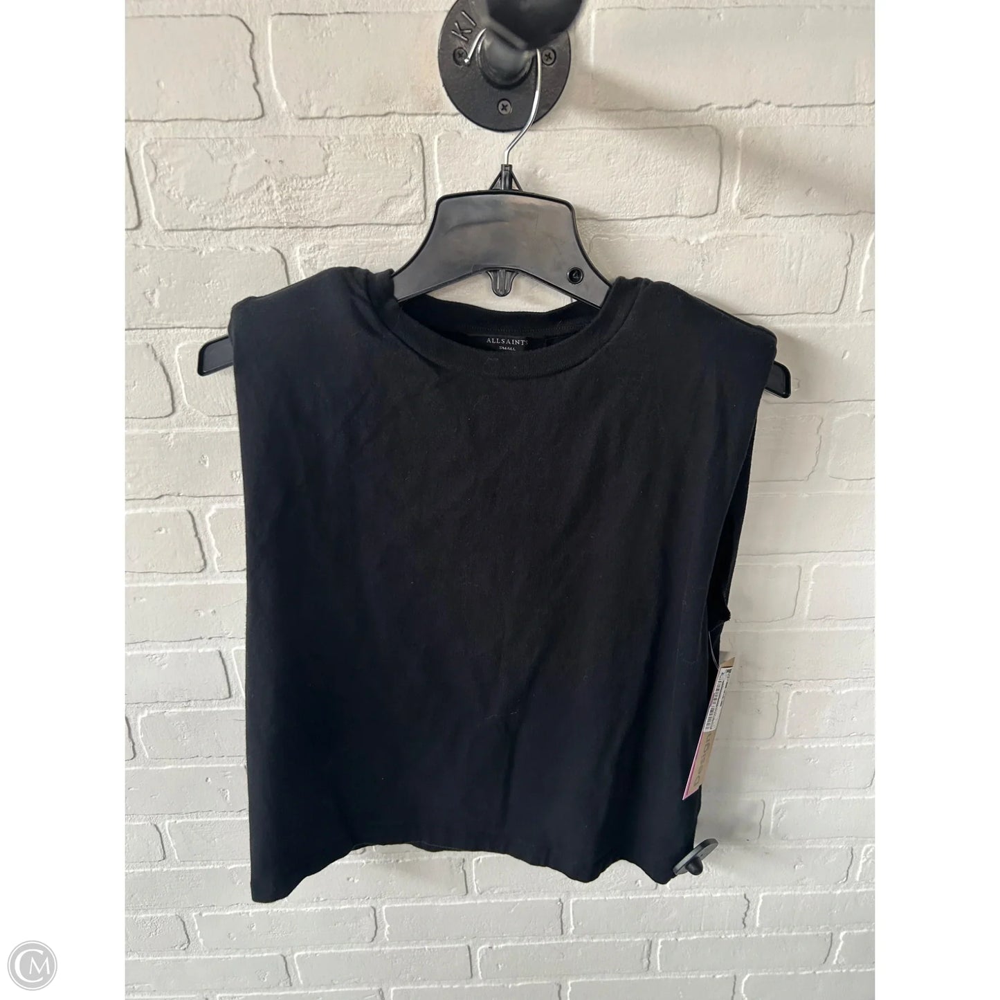 Top Sleeveless Designer By All Saints In Black, Size: S