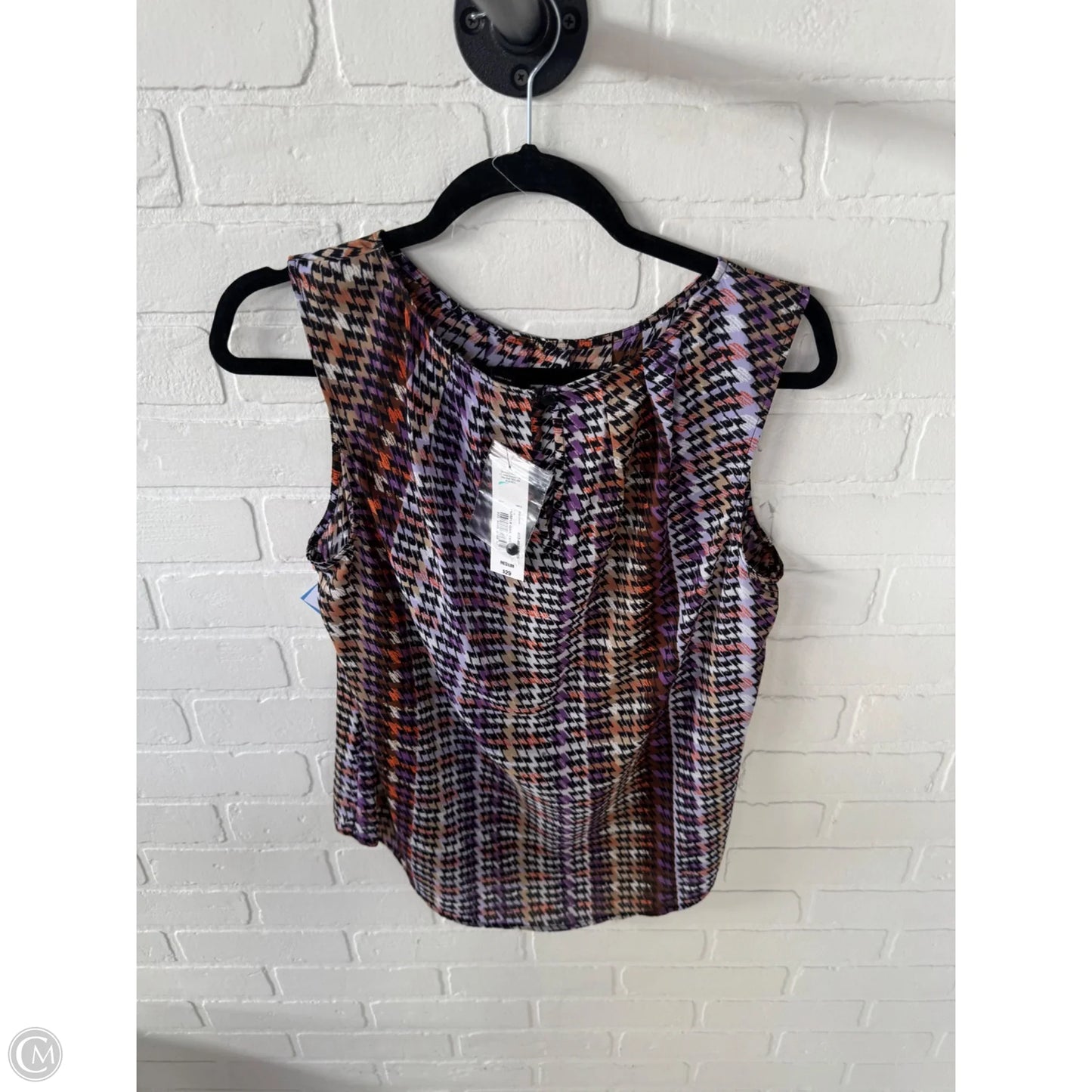 Top Sleeveless By Worthington In Brown & Purple, Size: M