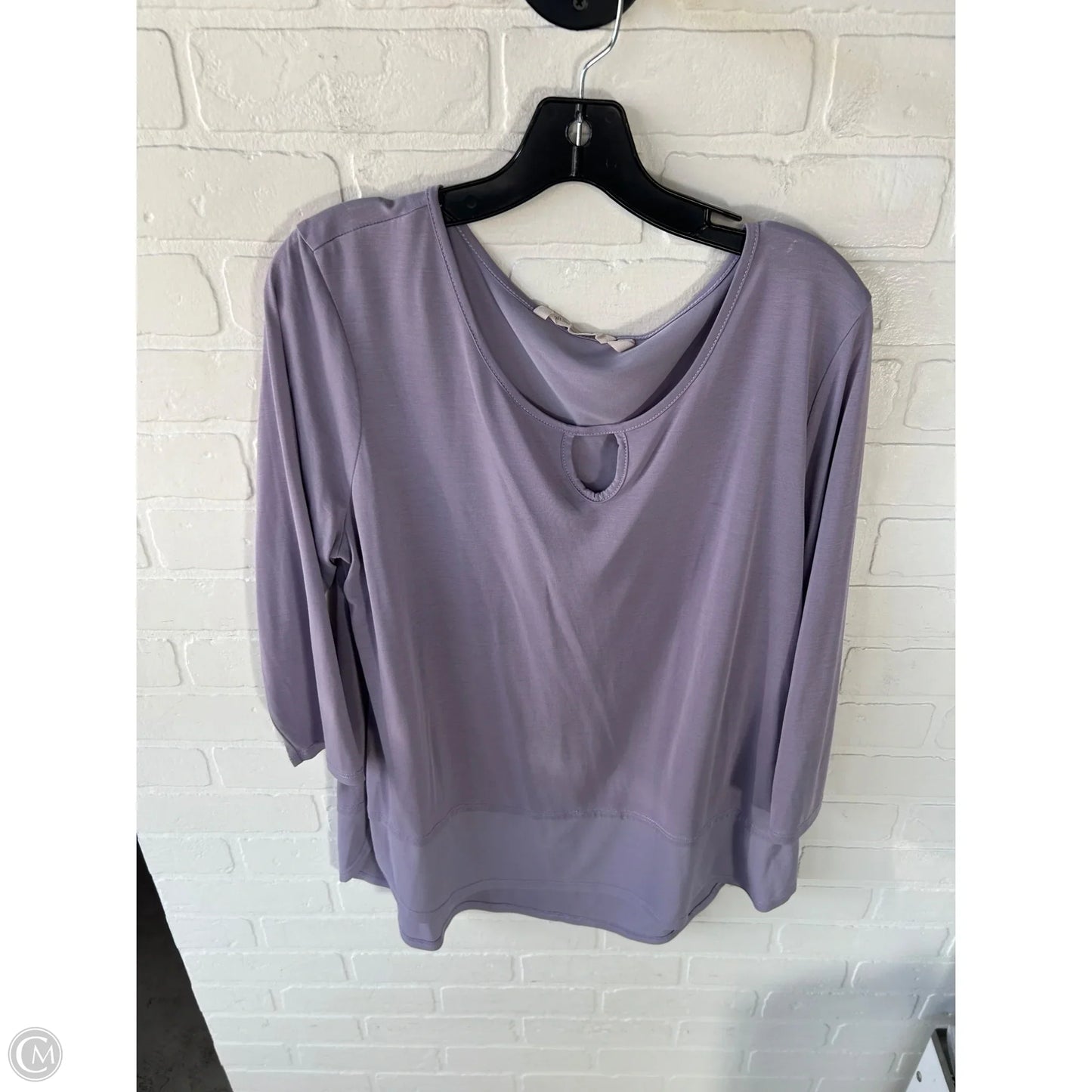 Top Short Sleeve By Soft Surroundings In Purple, Size: Xl