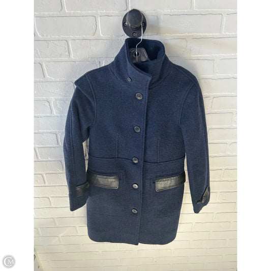 Coat Wool By Club Monaco In Blue, Size: Xs