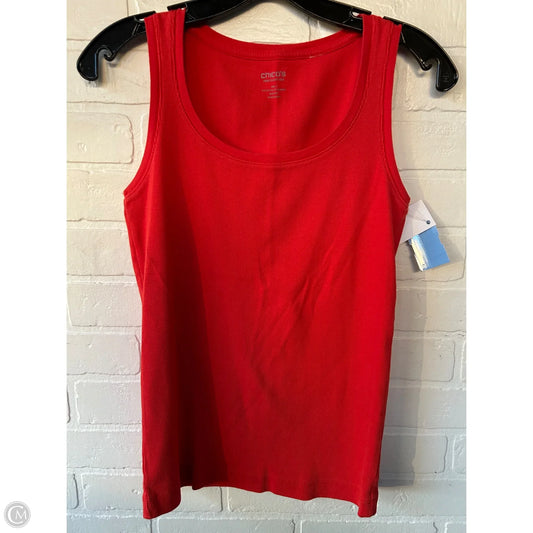 Top Sleeveless Basic By Chicos In Orange, Size: S