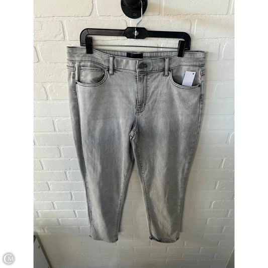 Jeans Boyfriend By White House Black Market In Grey Denim, Size: 12