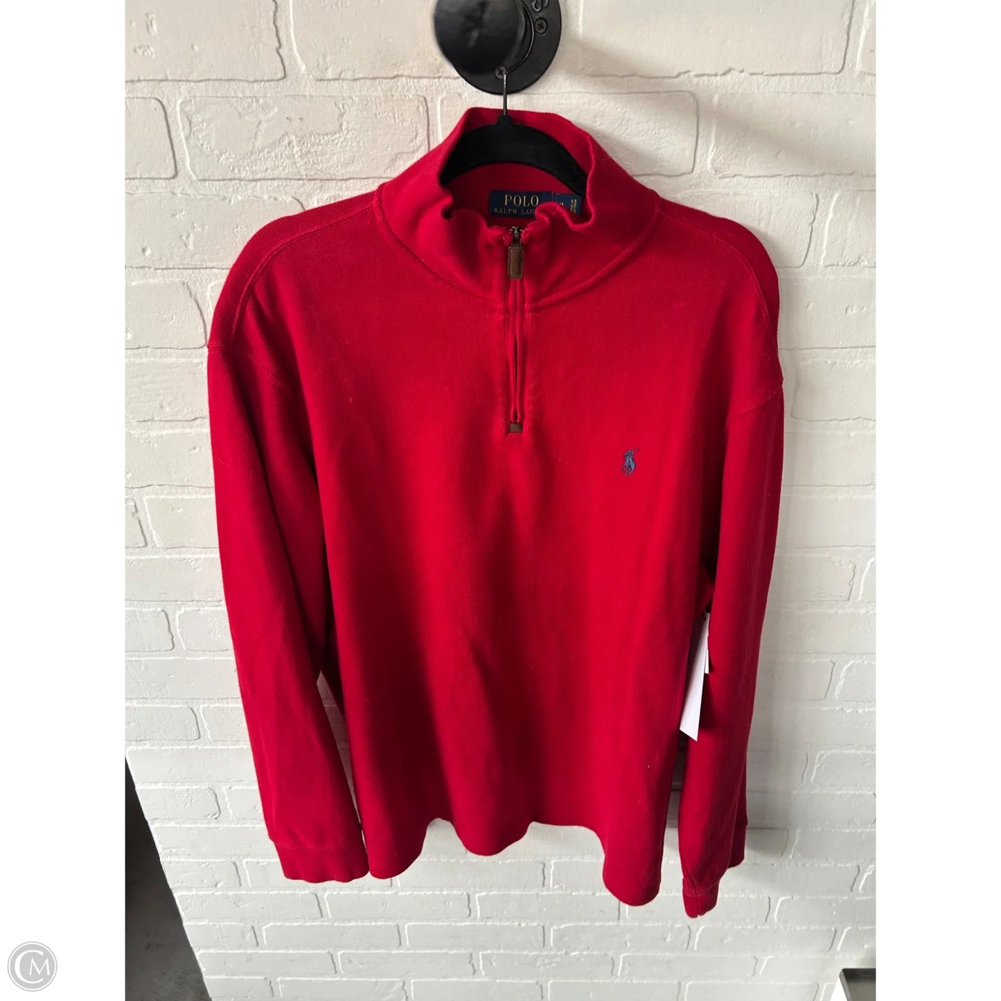 Sweatshirt Collar By Lauren By Ralph Lauren In Red, Size: Xl