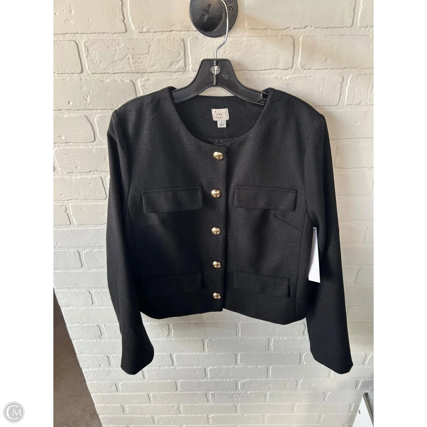 Blazer By A New Day In Black, Size: L