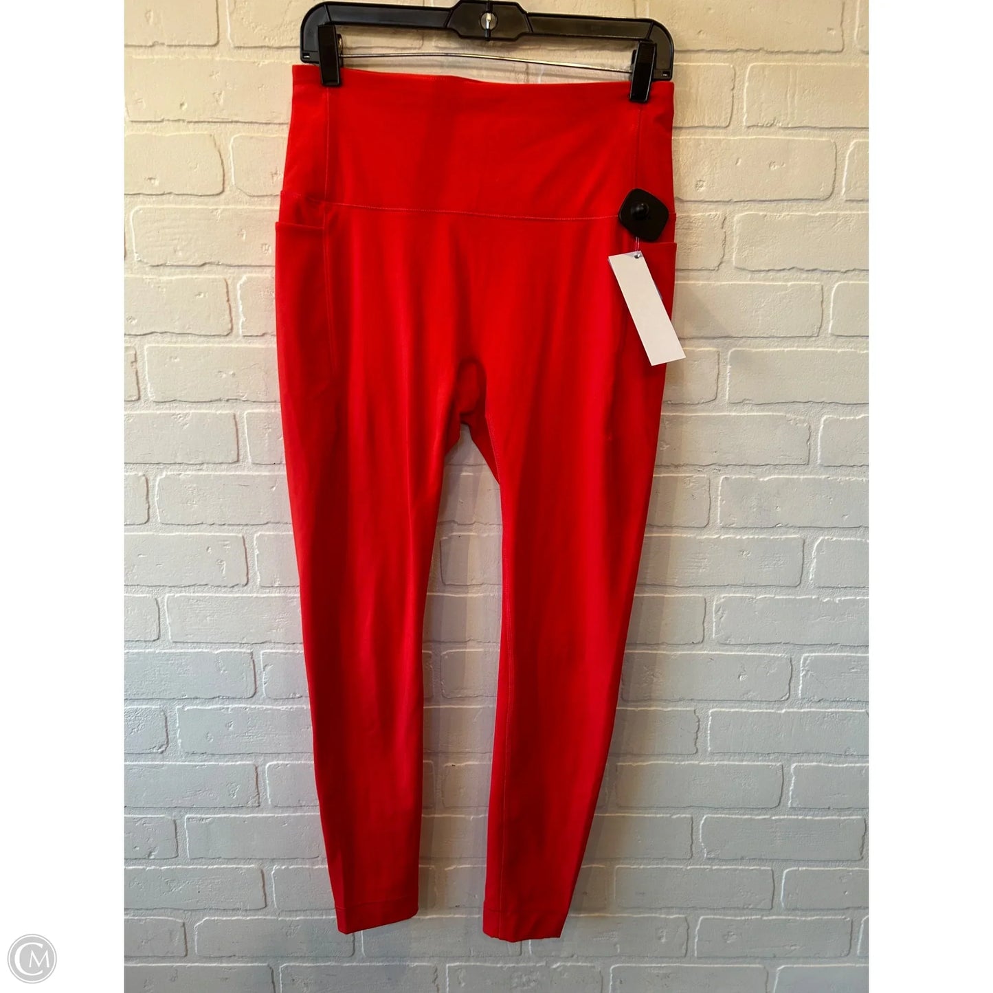 Athletic Leggings By Spyder In Orange, Size: 8