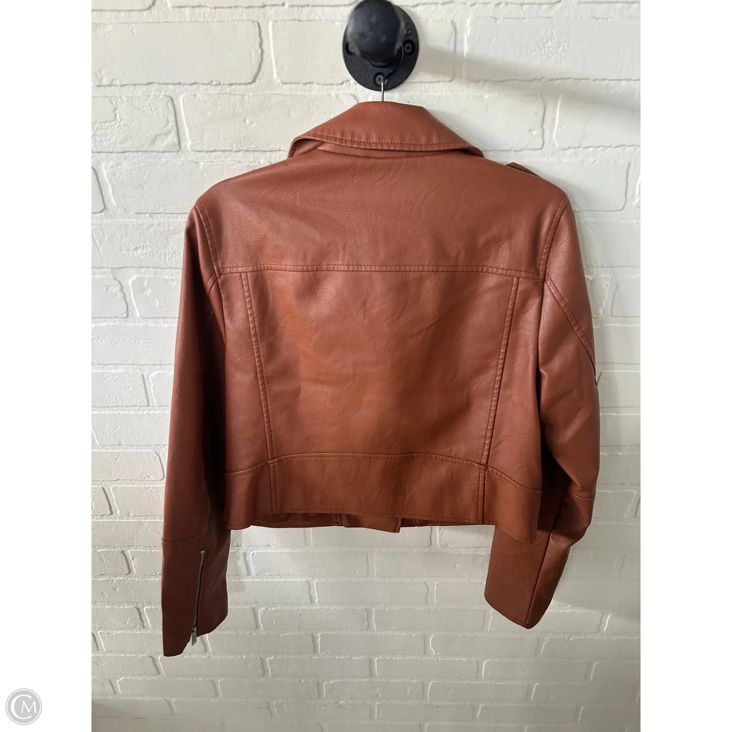 Jacket Moto By 7 For All Mankind In Brown, Size: L