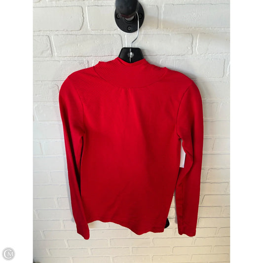 Athletic Top Long Sleeve Hoodie By Athleta In Red, Size: S