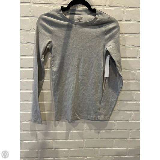 Top Long Sleeve Basic By J. Crew In Grey, Size: S