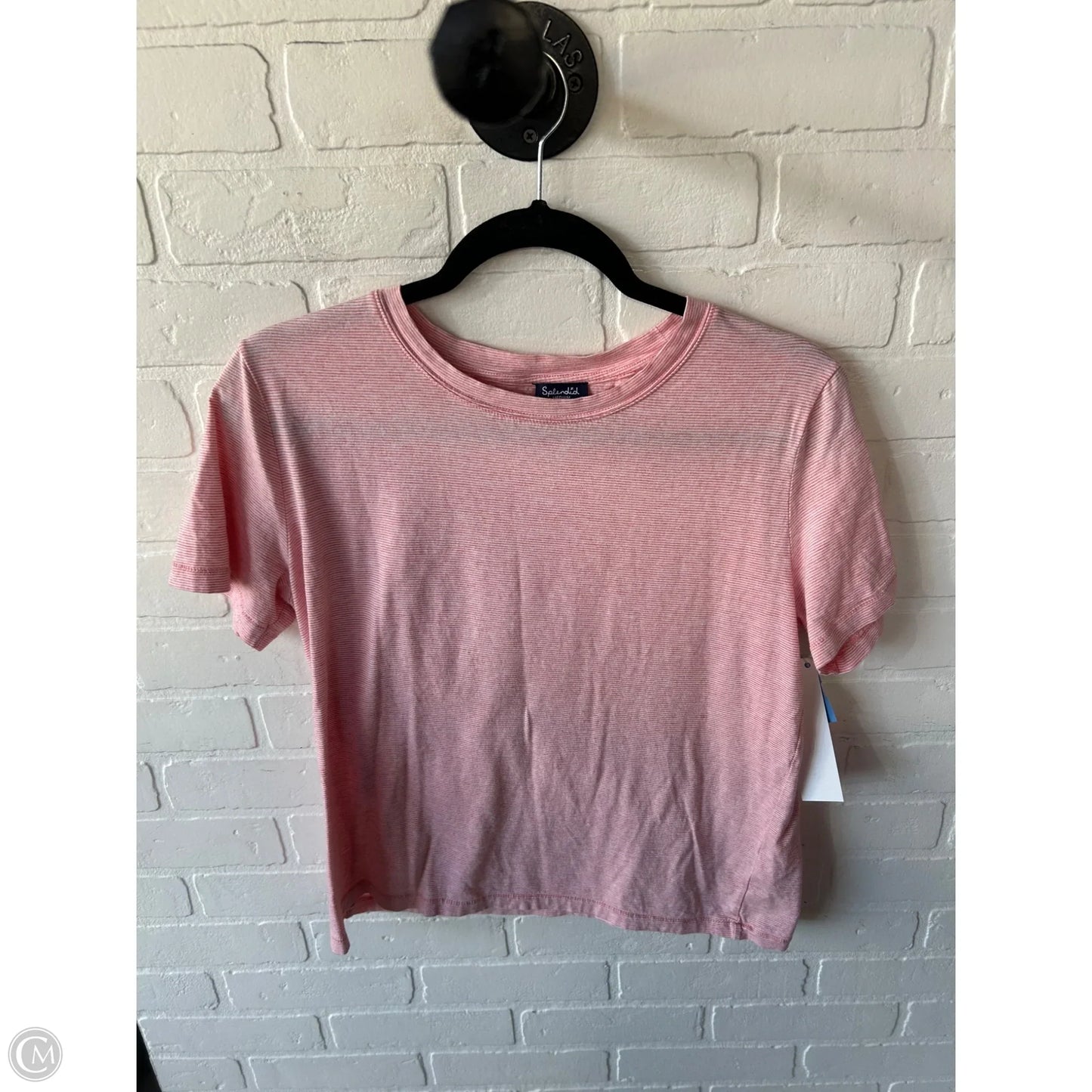Top Short Sleeve Basic By Splendid In Pink, Size: M