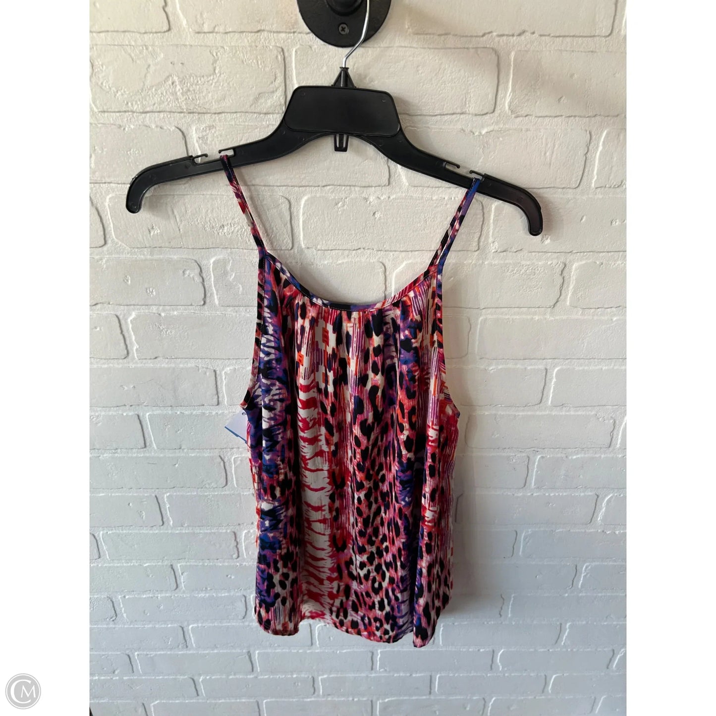 Top Sleeveless By Allison Joy In Orange & Purple, Size: M
