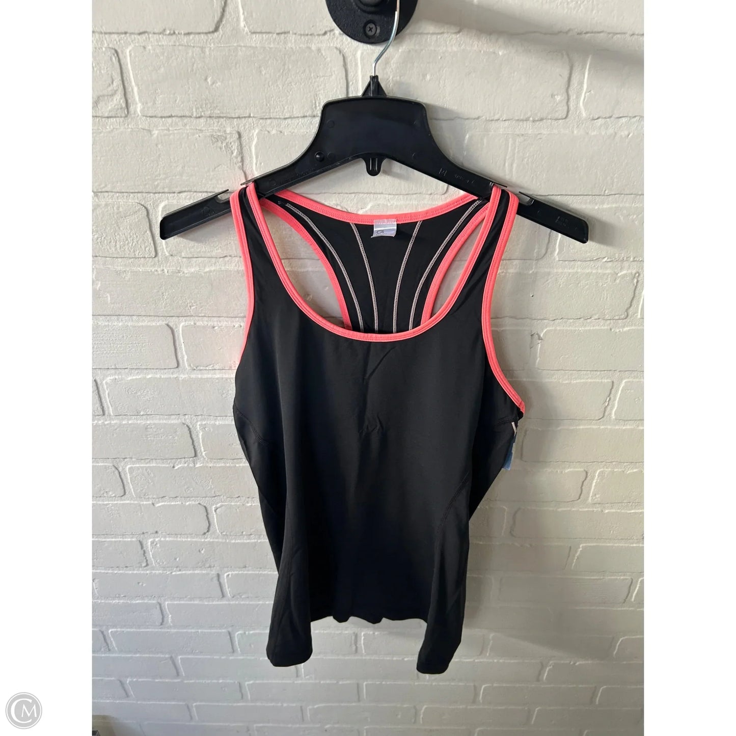 Athletic Tank Top By Gapfit In Black & Pink, Size: M