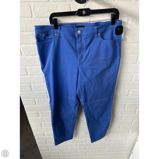 Jeans Straight By Talbots In Blue Denim, Size: 14