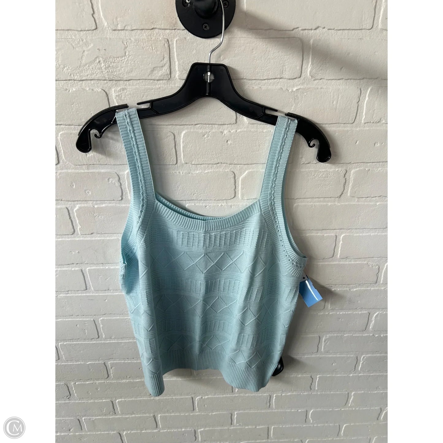 Vest Sweater By Talbots In Blue, Size: L