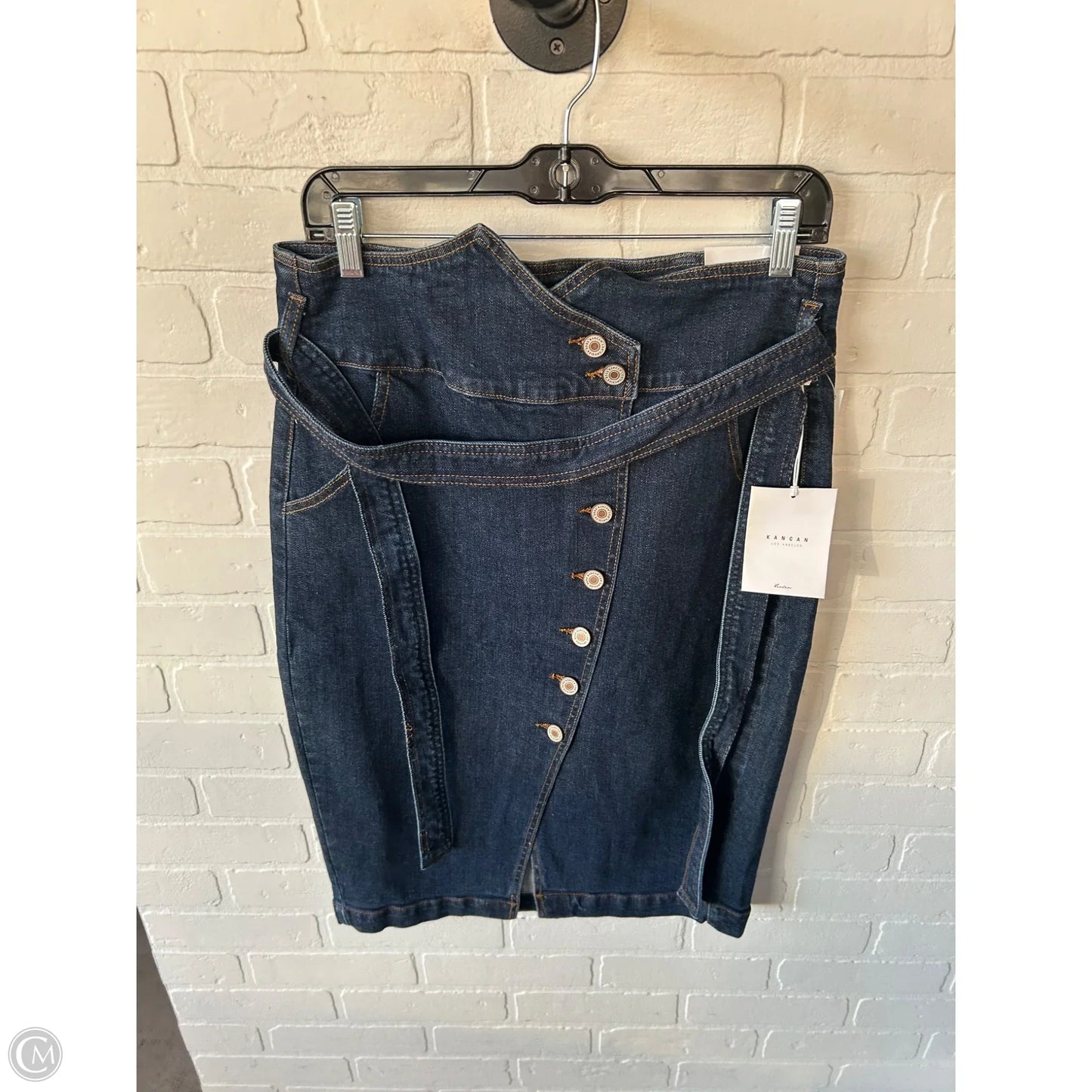 Skirt Midi By Kancan In Blue Denim, Size: 12