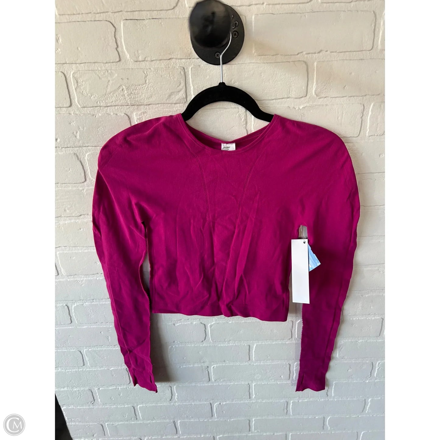 Athletic Top Long Sleeve Crewneck By Fabletics In Pink, Size: S