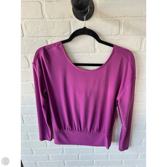 Top Long Sleeve By White House Black Market In Purple, Size: Xs