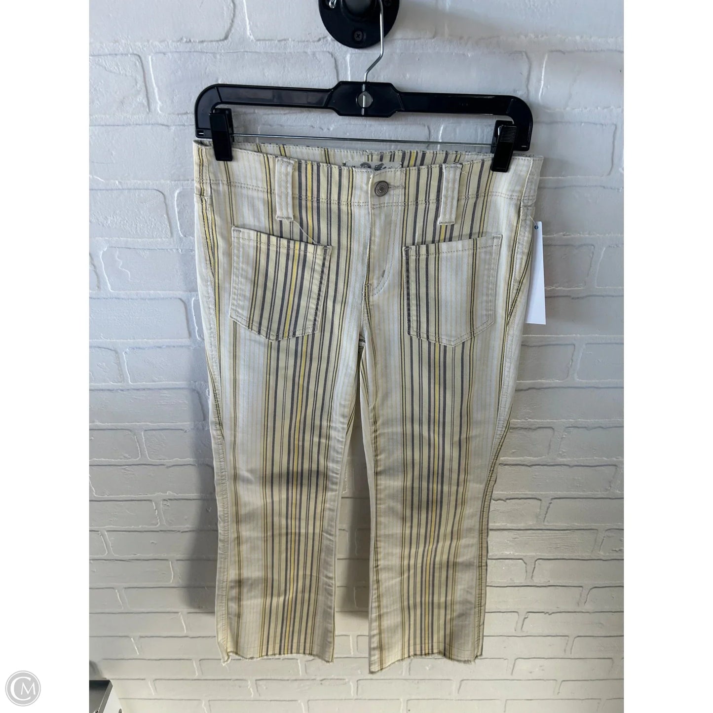 Pants Cropped By We The Free In Yellow, Size: 2