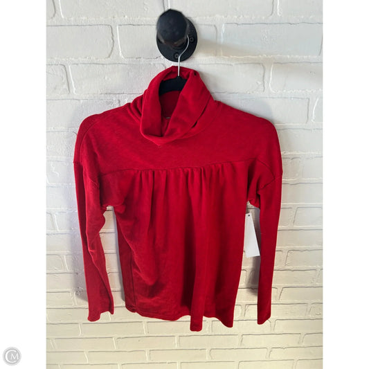 Top Long Sleeve By Maeve In Red, Size: S
