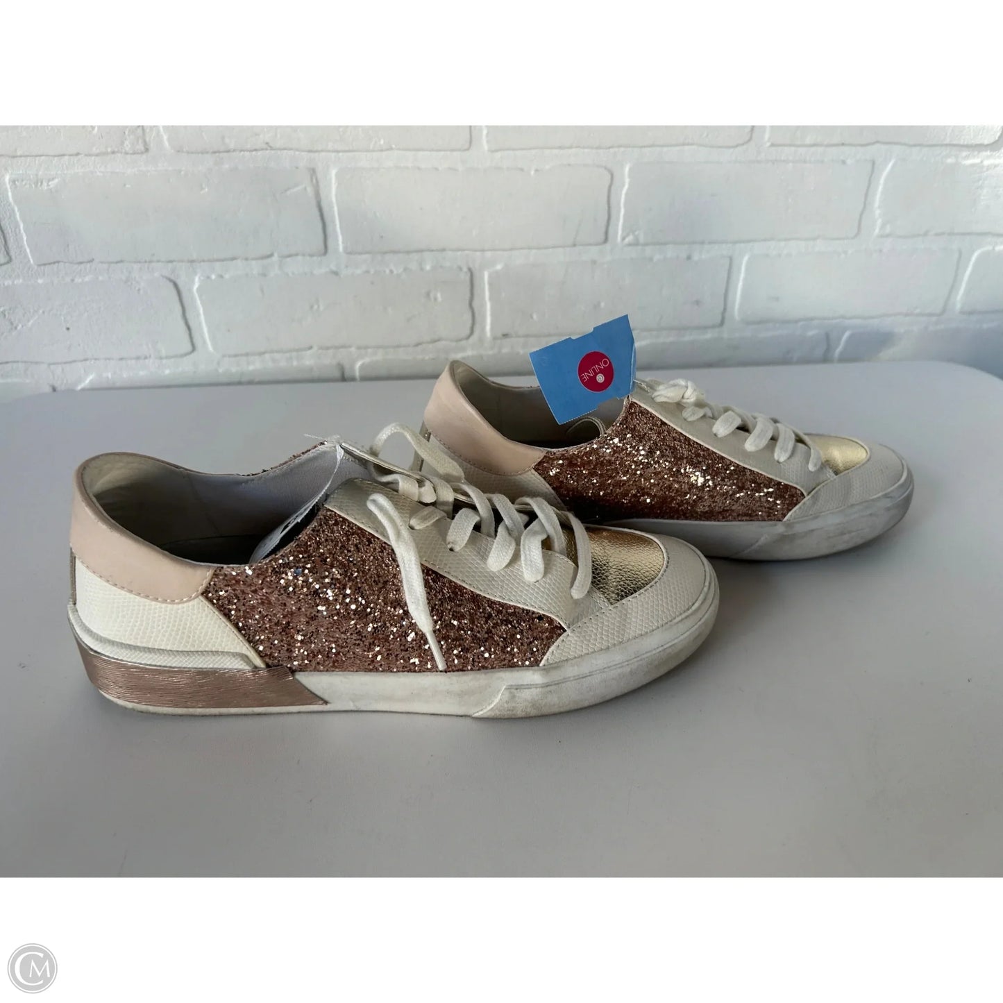 Shoes Sneakers By Dolce Vita In Pink & White, Size: 8.5