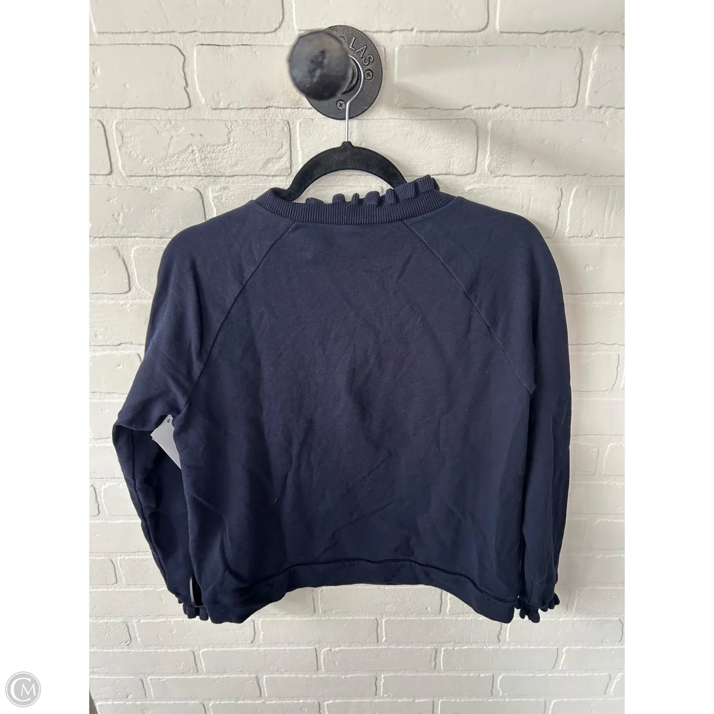 Sweatshirt Collar By Talbots In Blue & Gold, Size: S