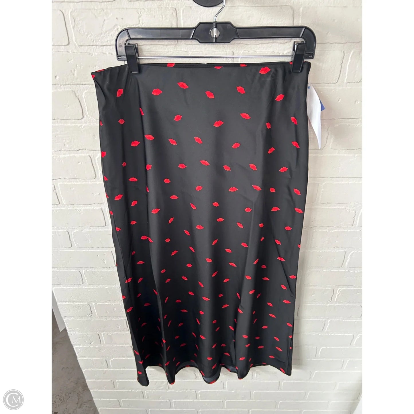 Skirt Maxi By A New Day In Black & Red, Size: 8