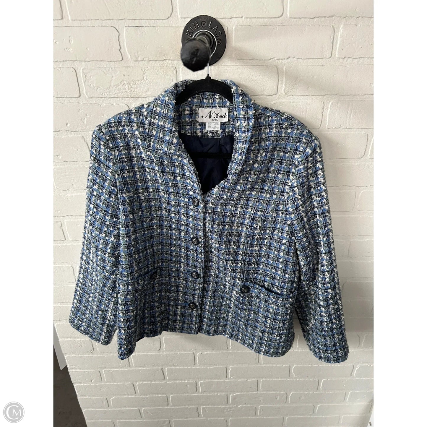 Blazer By N Touch In Blue & Green, Size: Lp