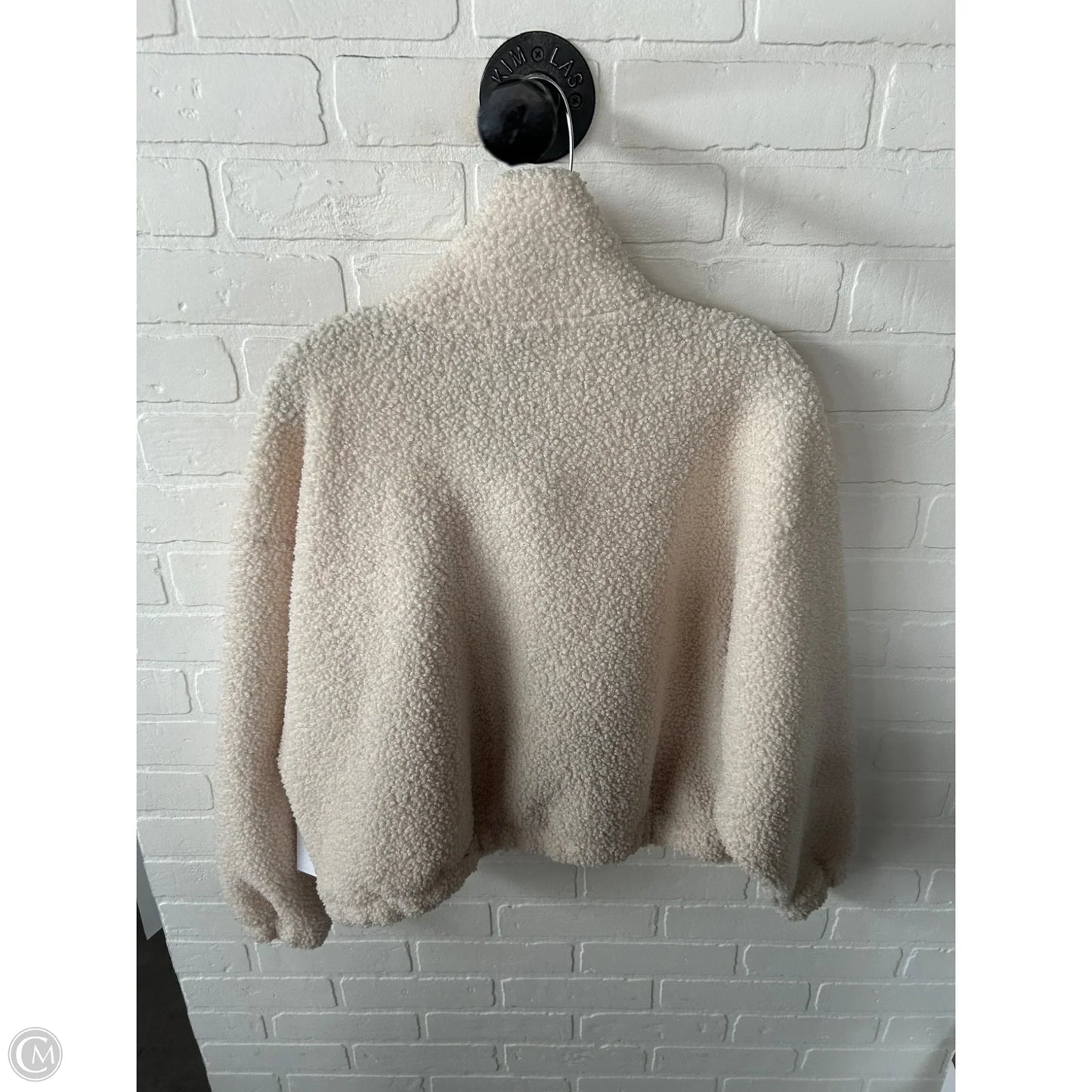 Jacket Fleece By Universal Thread In Cream & Purple, Size: M