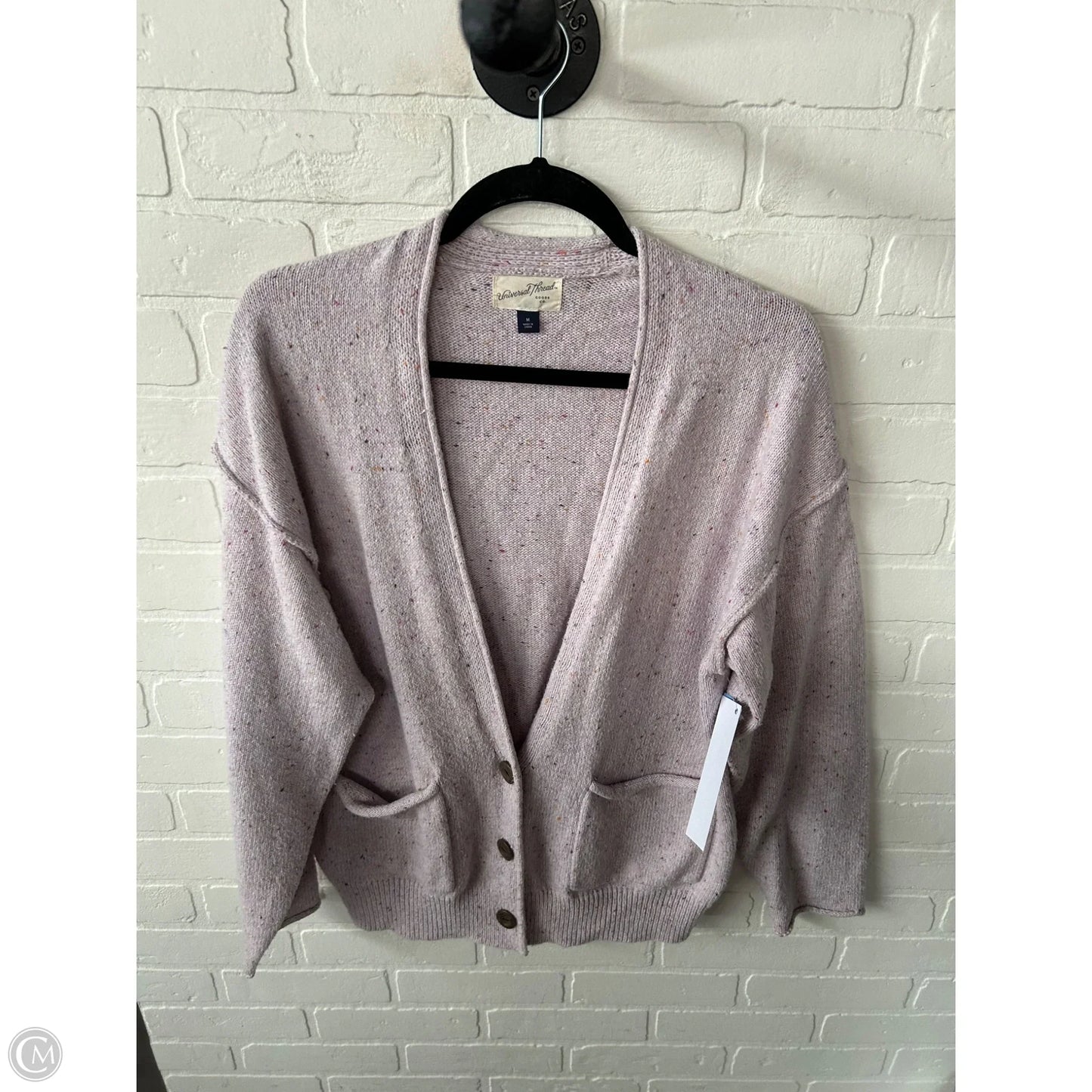 Sweater Cardigan By Universal Thread In Purple, Size: M