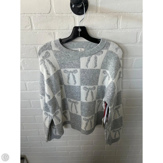 Sweater By A New Day In Grey & White, Size: M