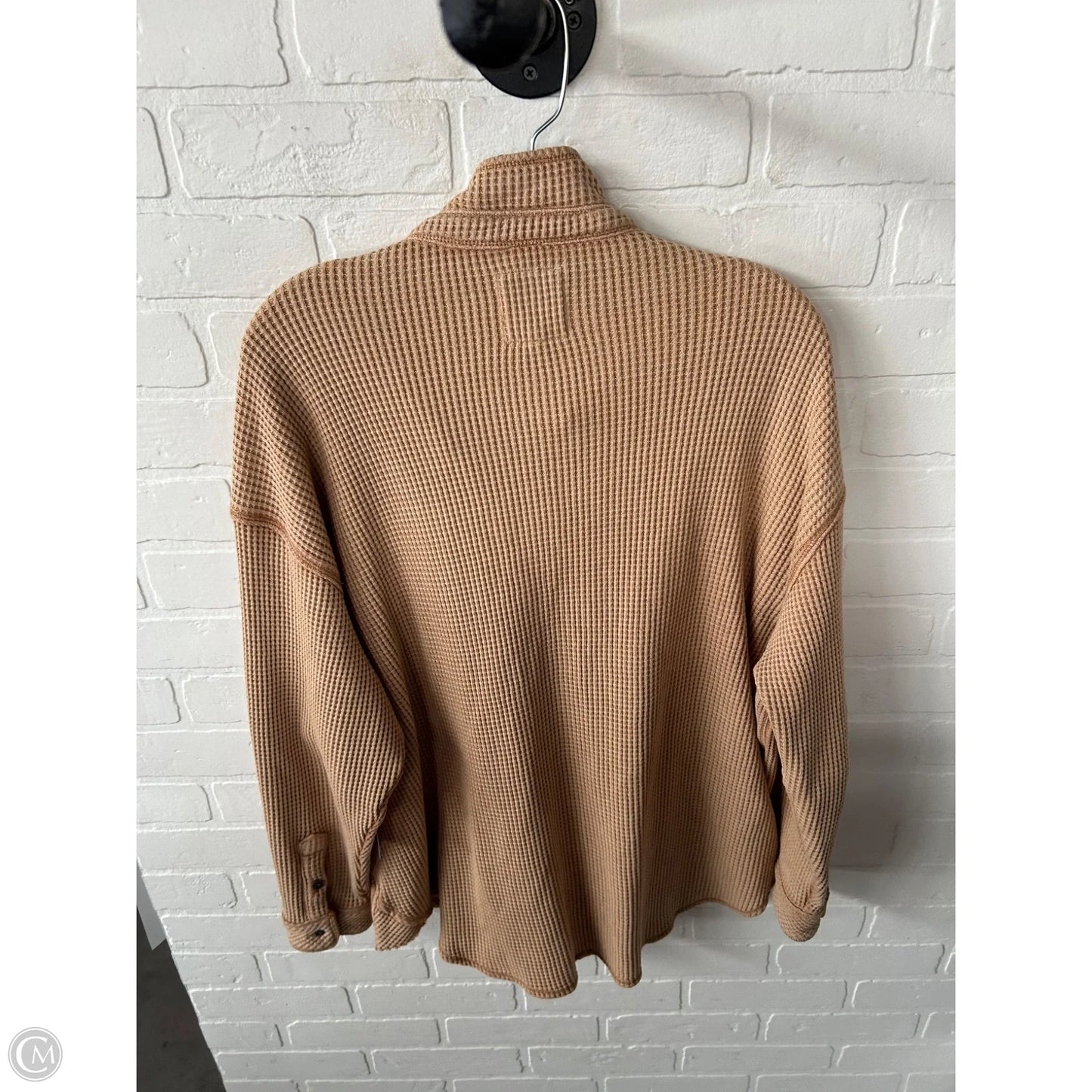 Top Long Sleeve By Aerie In Tan, Size: Xs