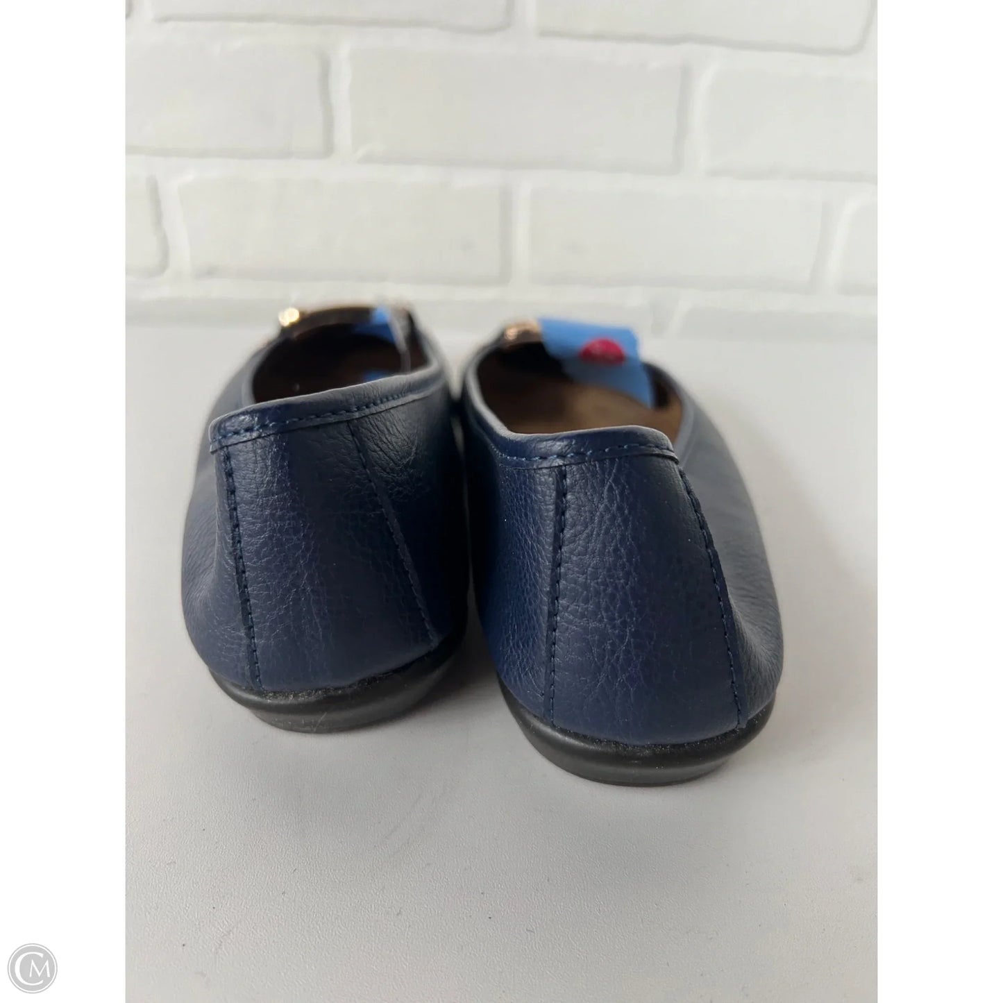 Shoes Flats By Aerosoles In Blue & Gold, Size: 8.5