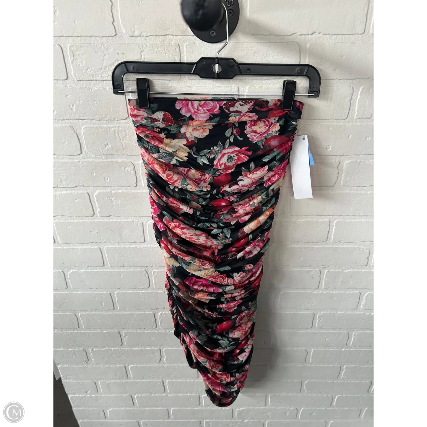 Dress Casual Midi By Express In Black & Pink, Size: Xs