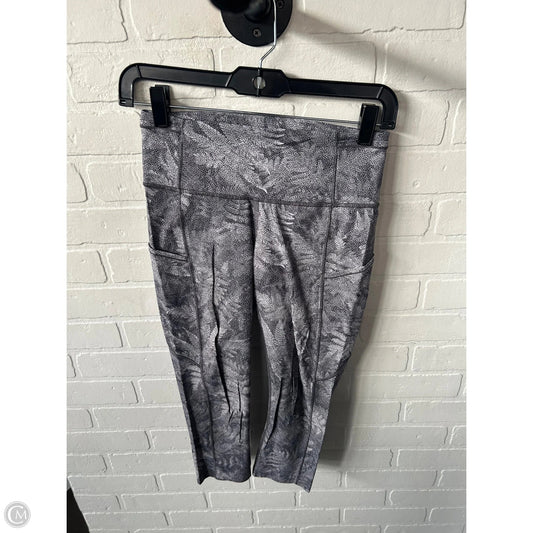 Athletic Leggings Capris By Lululemon In Grey, Size: 6