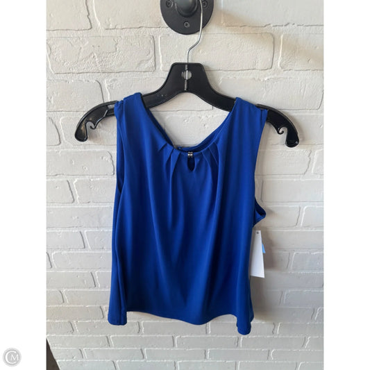 Top Sleeveless By Ivanka Trump In Blue, Size: M