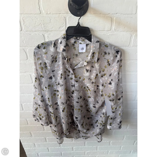 Top Long Sleeve By Cabi In Grey, Size: Xs