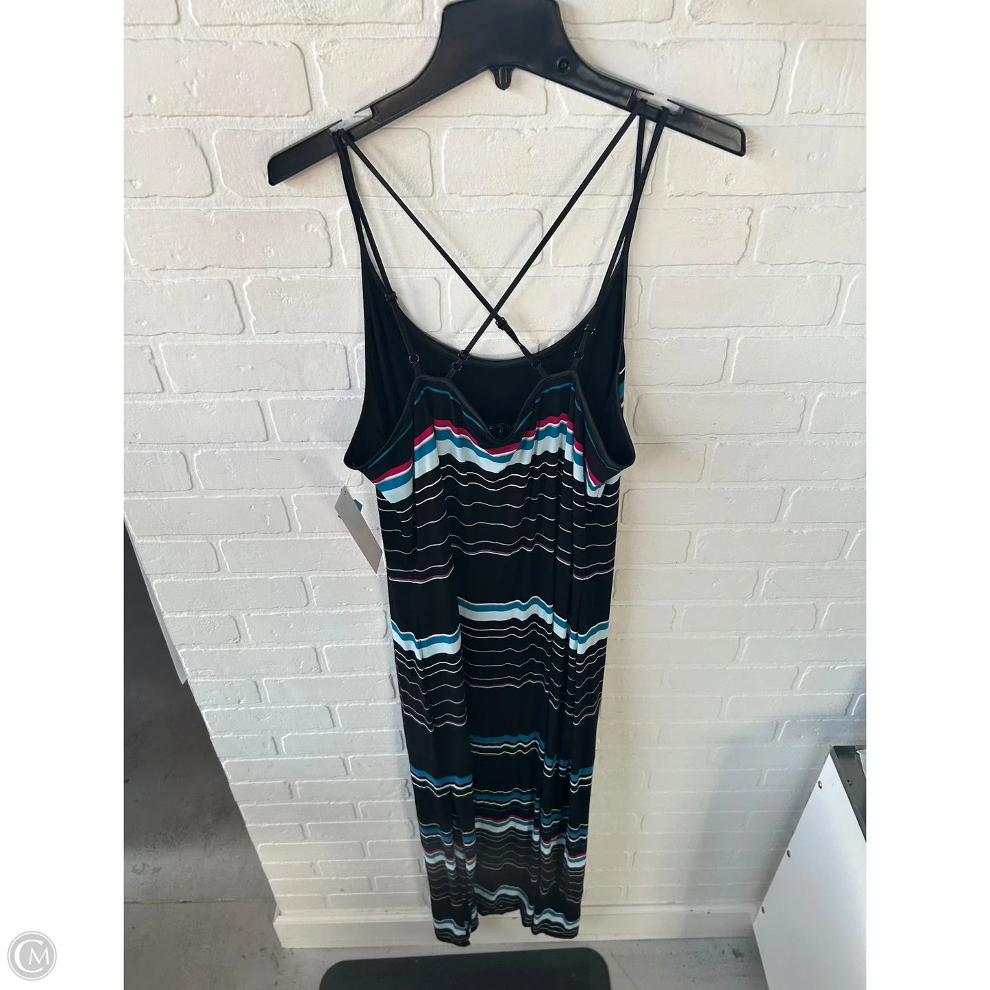 Dress Casual Maxi By White House Black Market In Black & Blue, Size: Xl